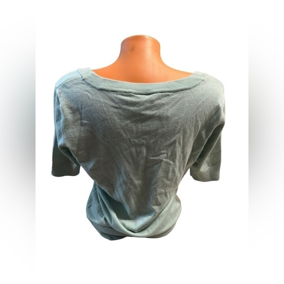 New ModCloth Women’s Short Sleeve Pale Green Soft Sweater Size Large Round Neck - Picture 3 of 15
